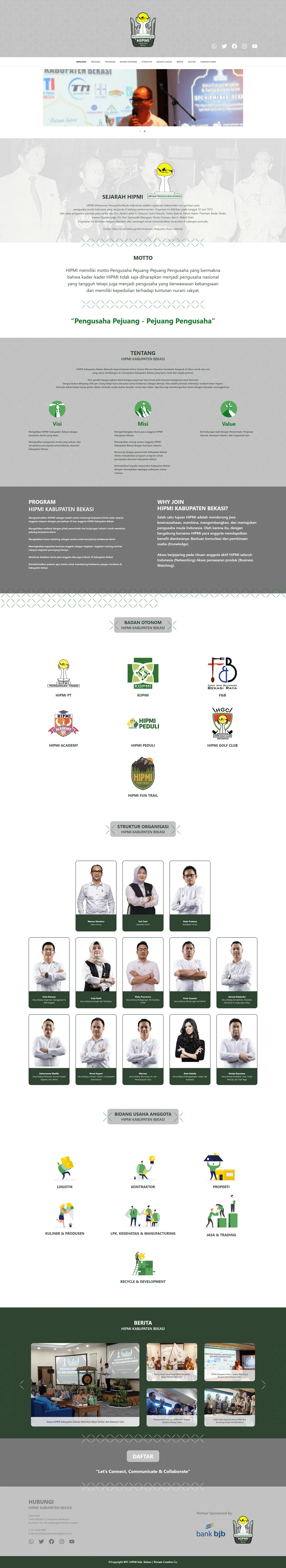 HIPMI PT Bekasi Homepage